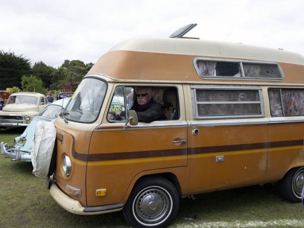 Wayne Carini In Vw Bus At Lemons