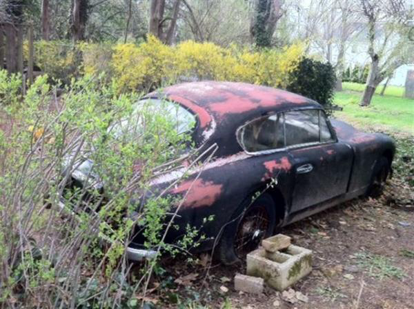 1955 Aston Martin Db24 In Field