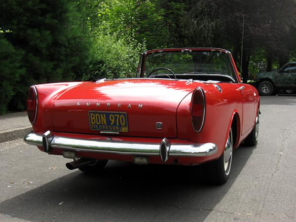 1967 Sunbeam Alpine Rear