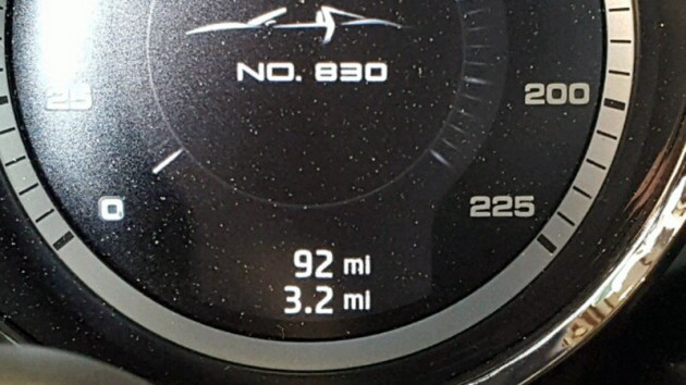 Wrecked Porsche 918 Odometer